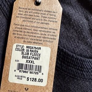 MENS TRUE RELIGION SLUB FLEECE SWEATPANT